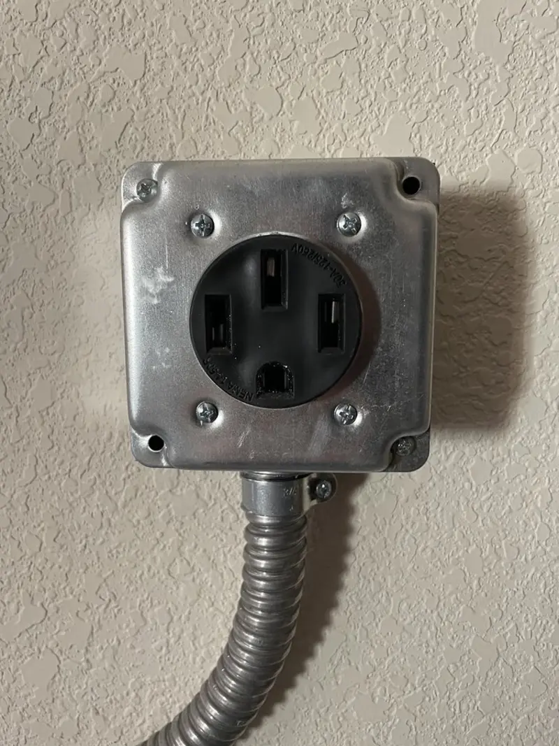 NEMA 14-50 outlet installed for Electrical Panel Upgrade in San Rafael